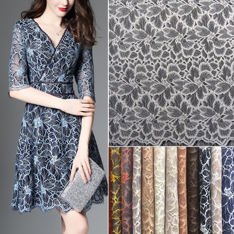 Lace Fabric Dress Women's Nylon for Women's Wear Wholesale Supplier 18